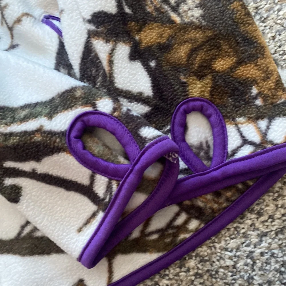 Purple and white mossy Oak fleece - Picture 5 of 5